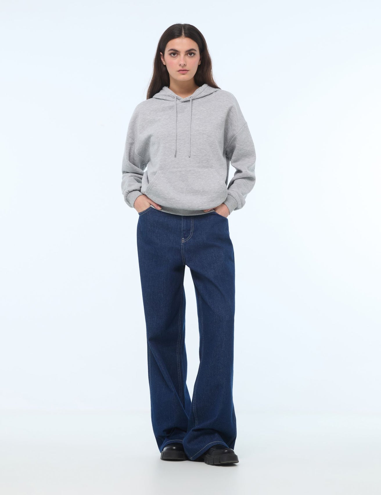 Sweatshirt gris chiné - Image 3