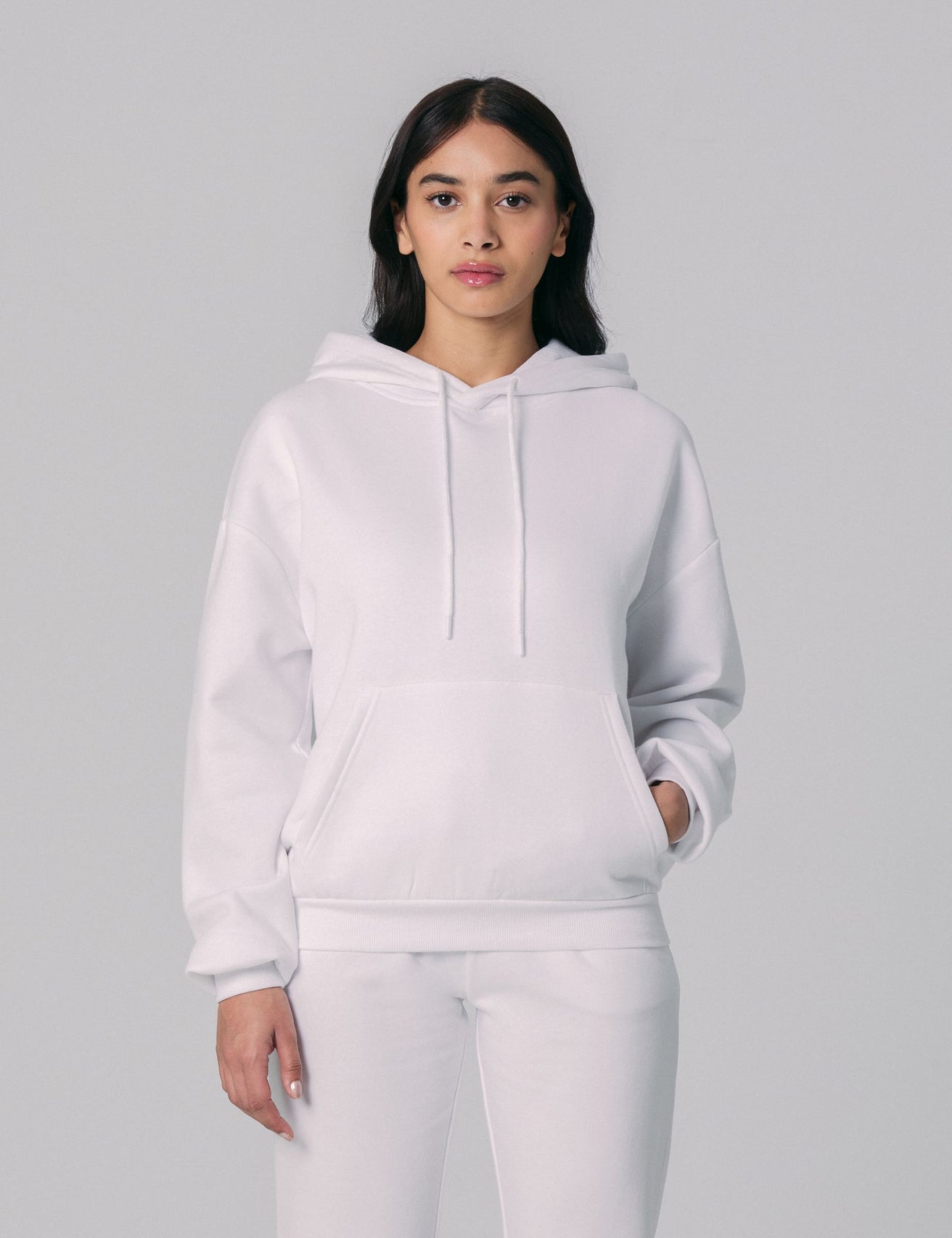 Sweatshirt à capuche blanc - Image 1