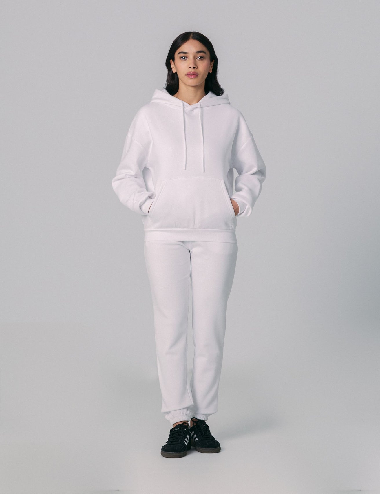 Sweatshirt à capuche blanc - Image 3