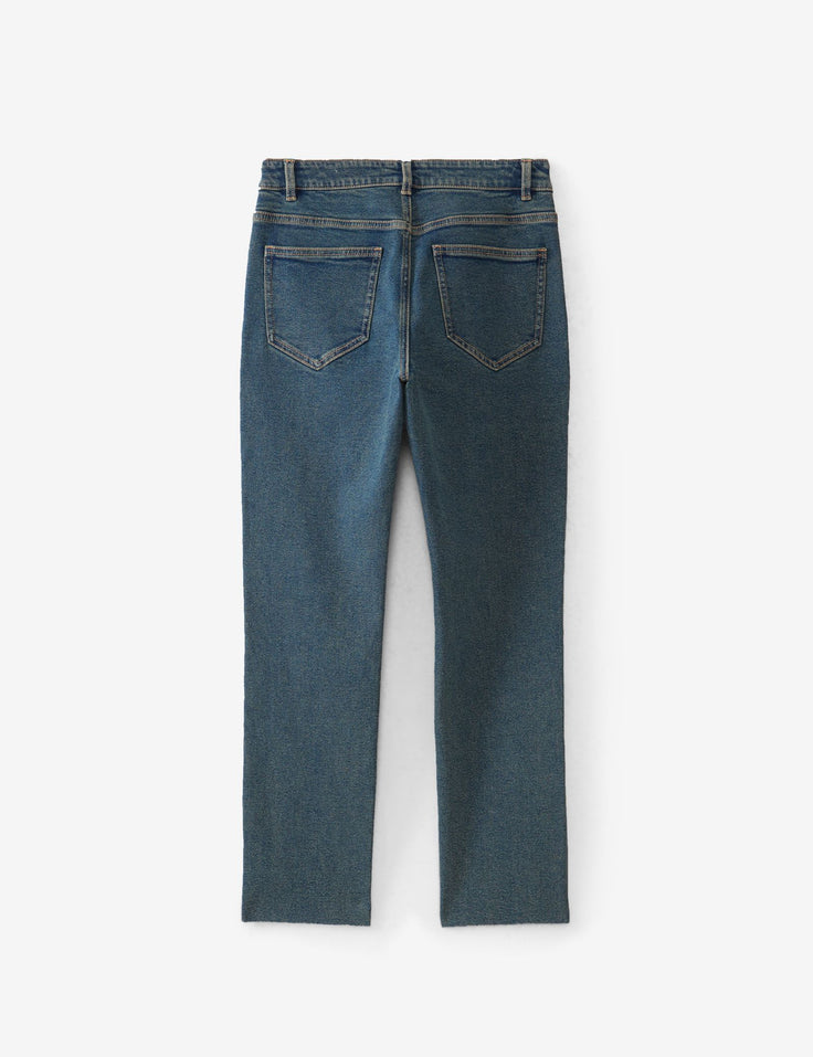 Jean slim mom bleu jean