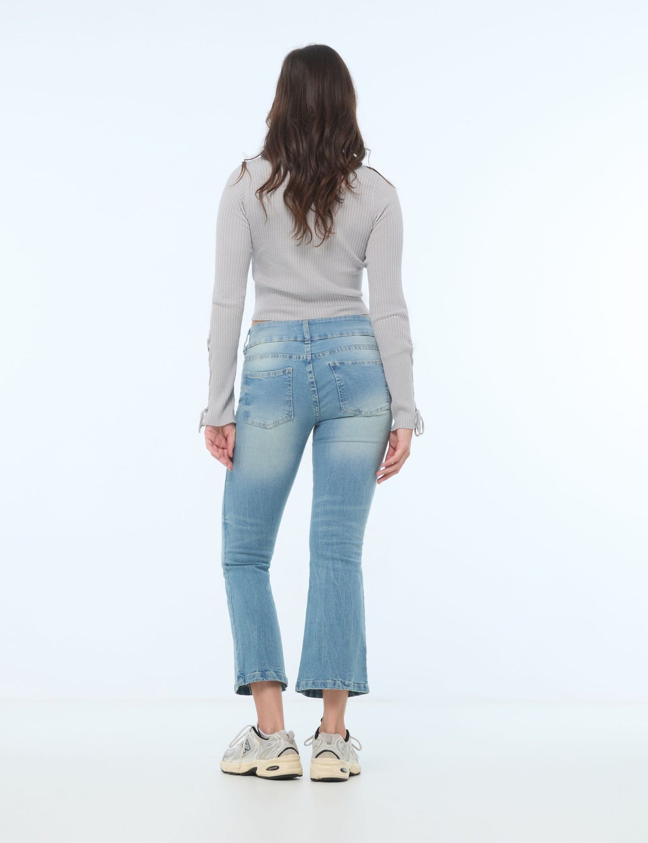 Jean flare low waist bleu - Image 3