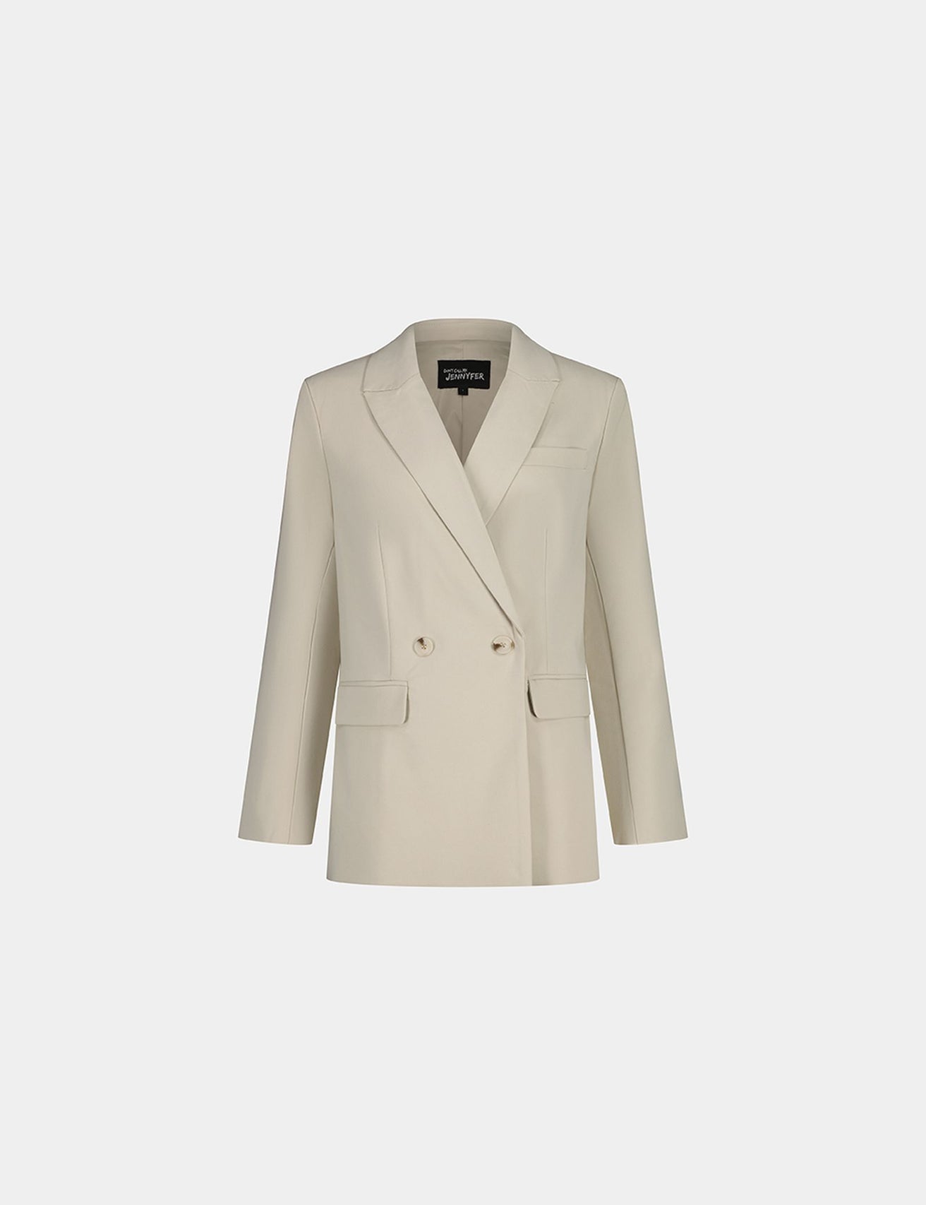 Veste blazer oversize creme - Image 4