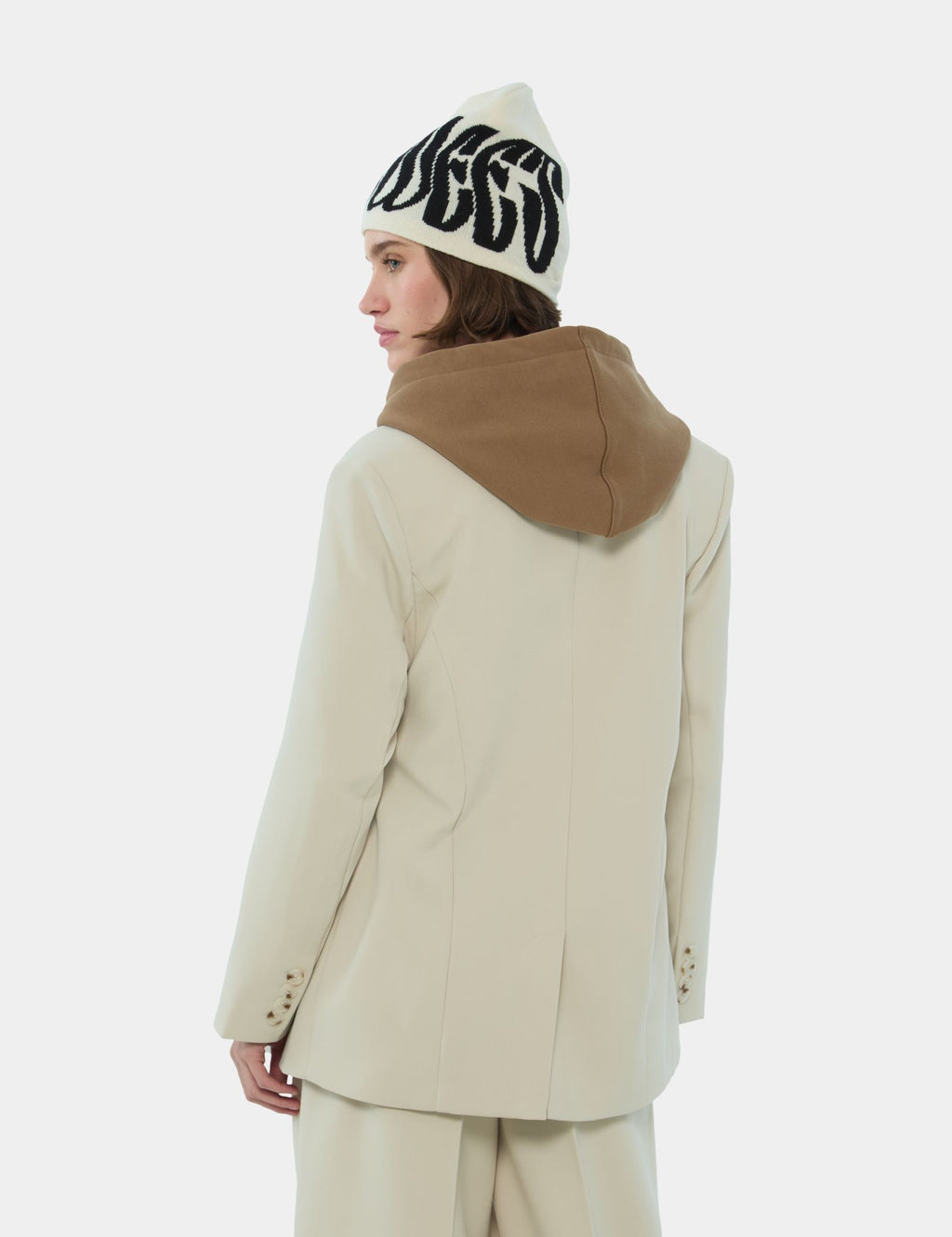 Veste blazer oversize creme