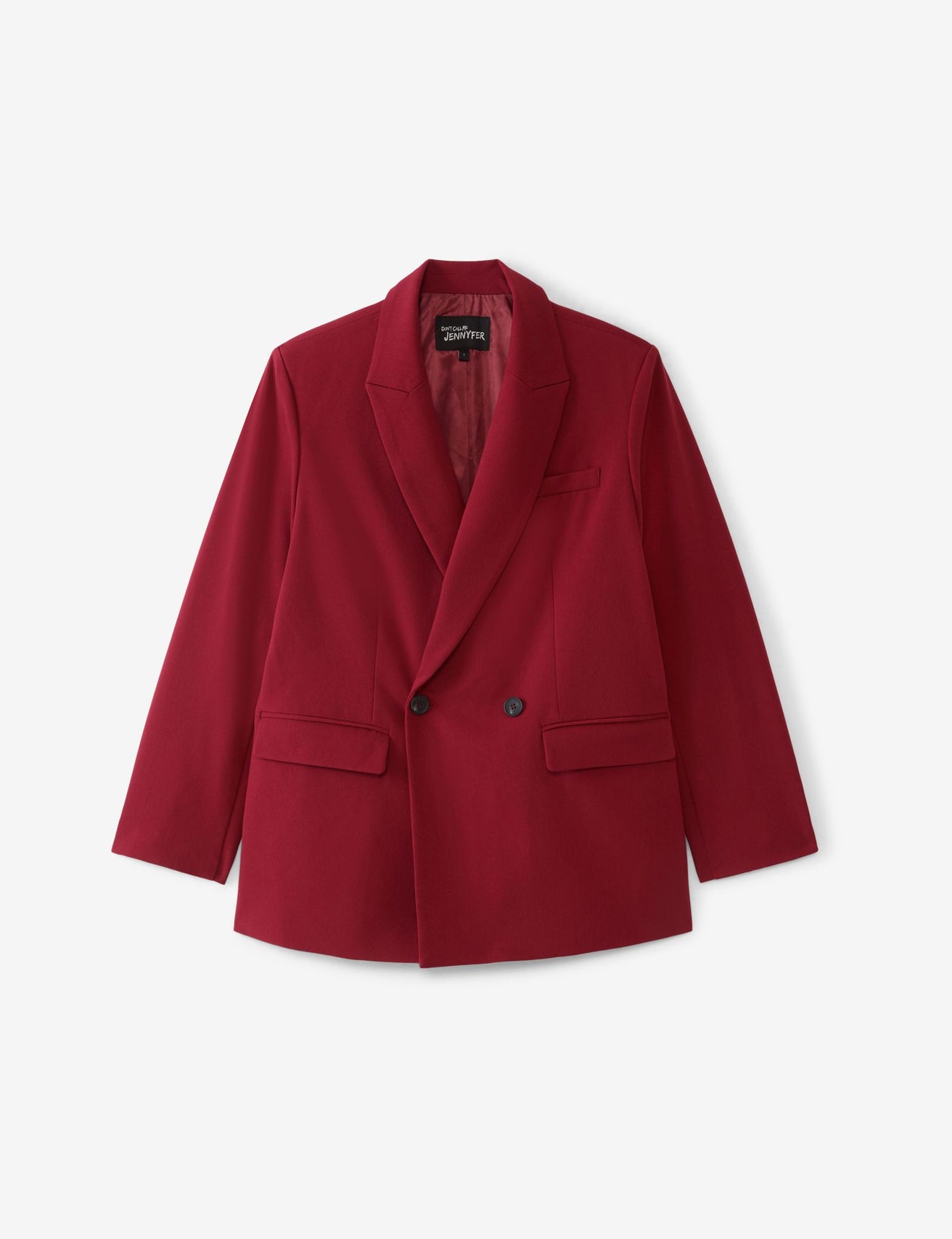 Veste blazer oversize rouge bordeaux - Image 1