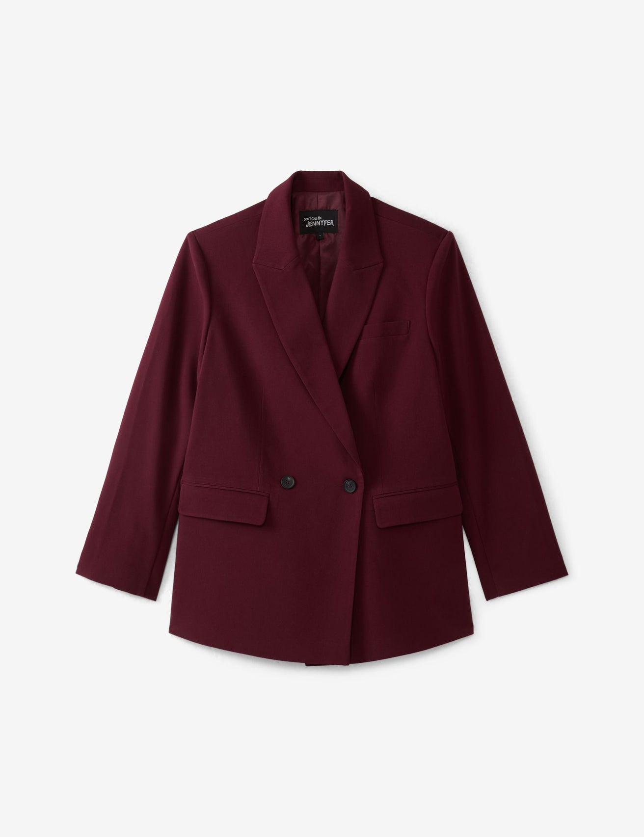 Veste blazer oversize prune - Image 4