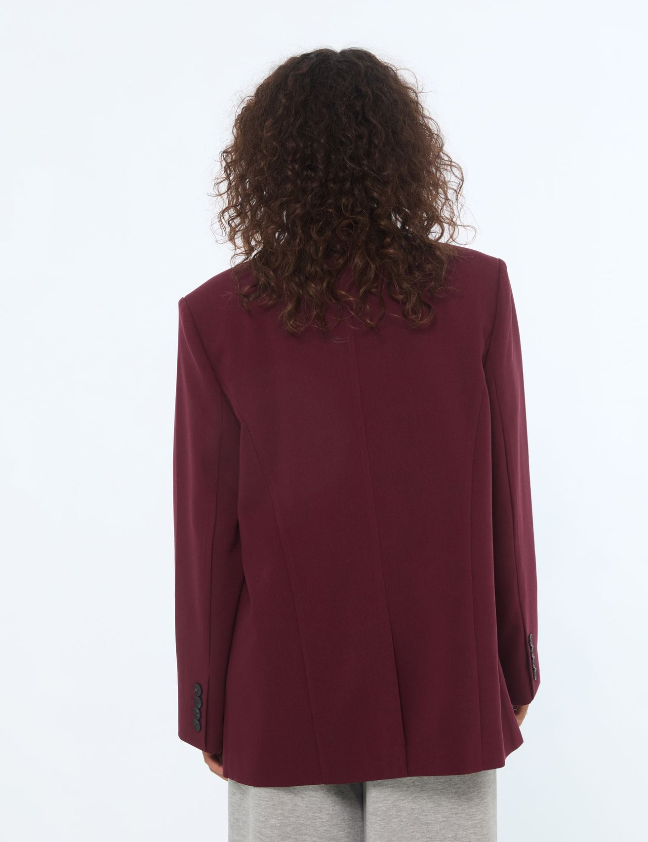 Veste blazer oversize prune - Image 2