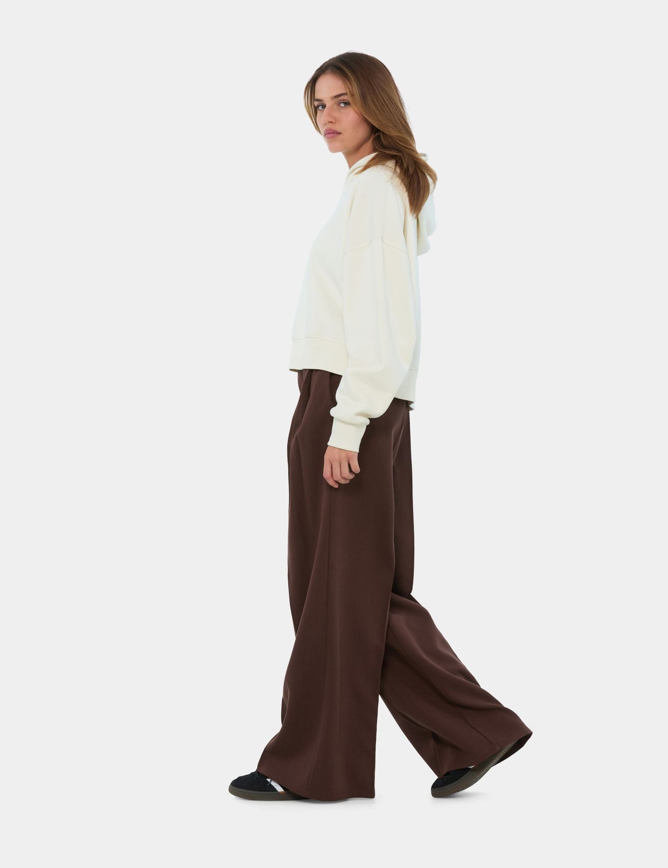 Pantalon de tailleur marron foncé - Image 1