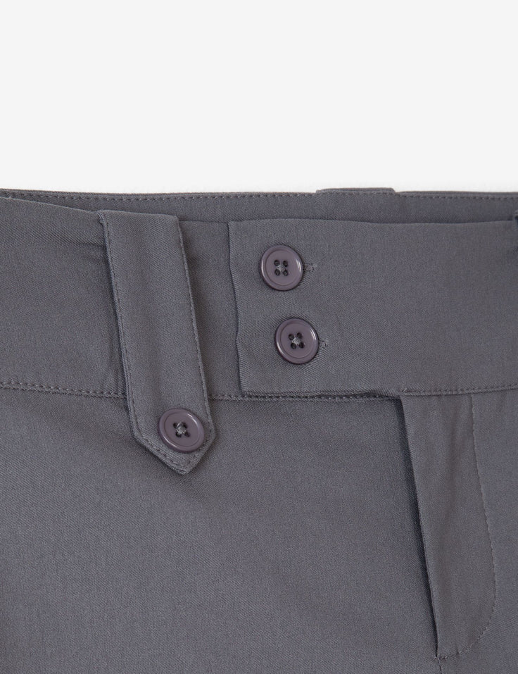 Pantalon tailleur flare gris foncé