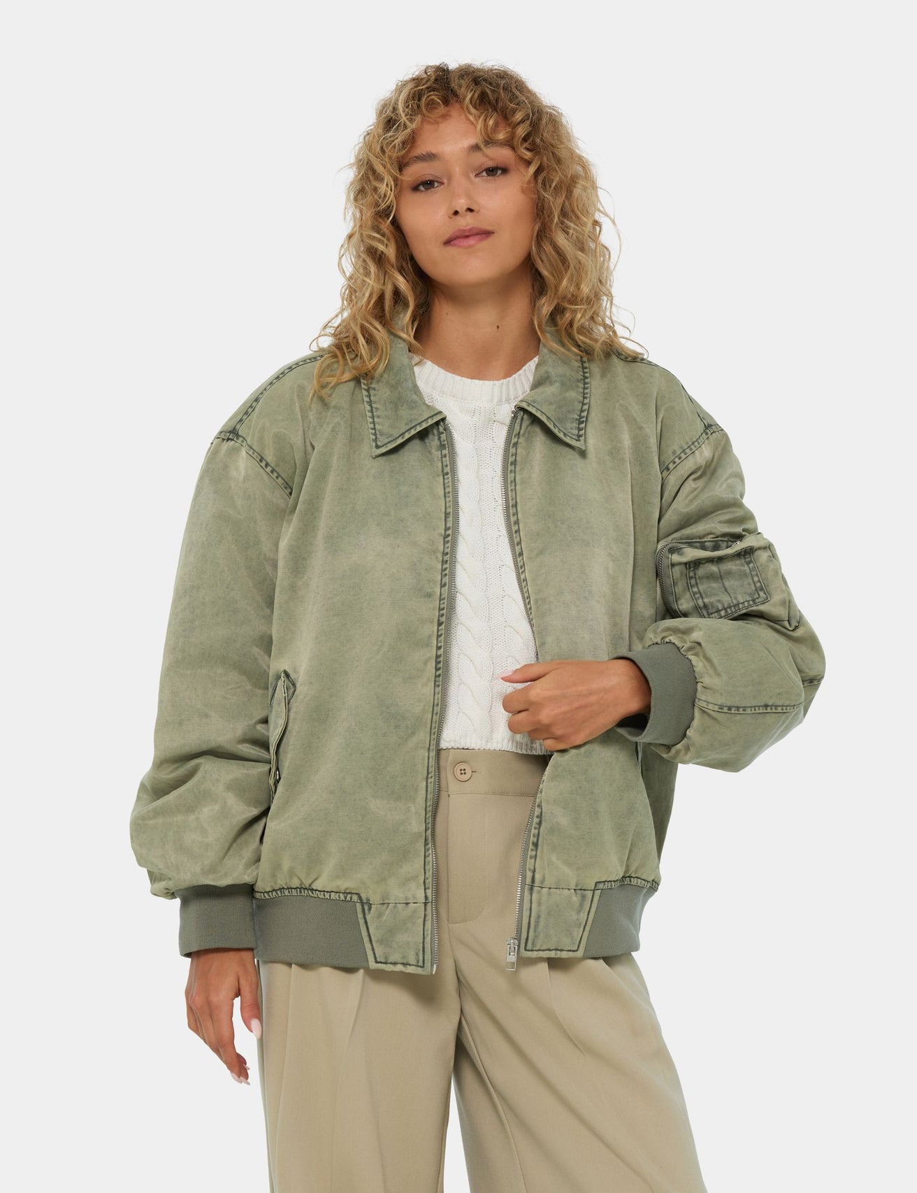 Veste bombers verte - Image 1