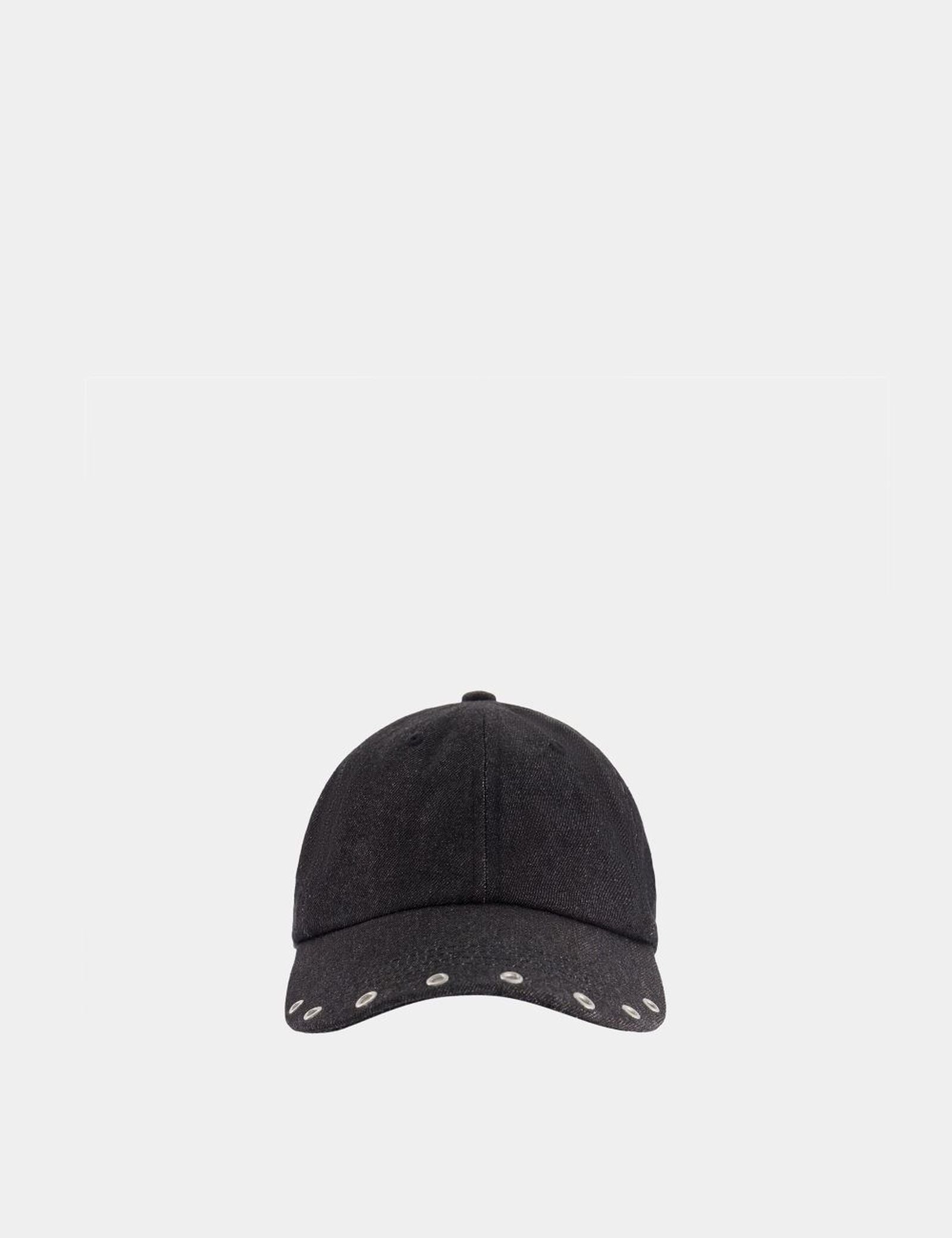 Casquette à oeillets noir