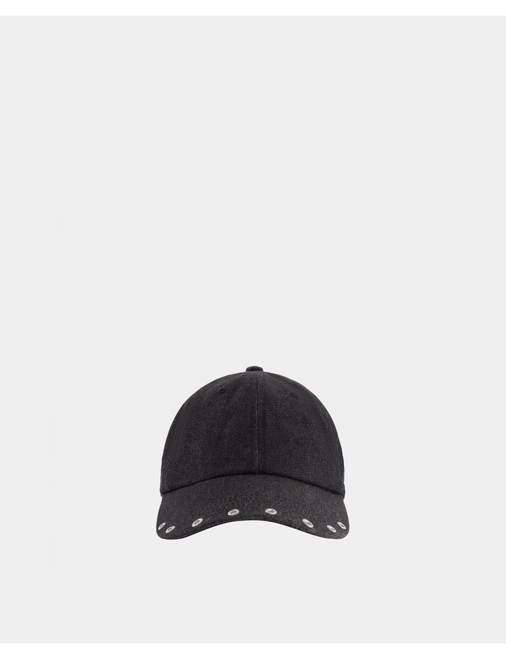 Casquette à oeillets noir