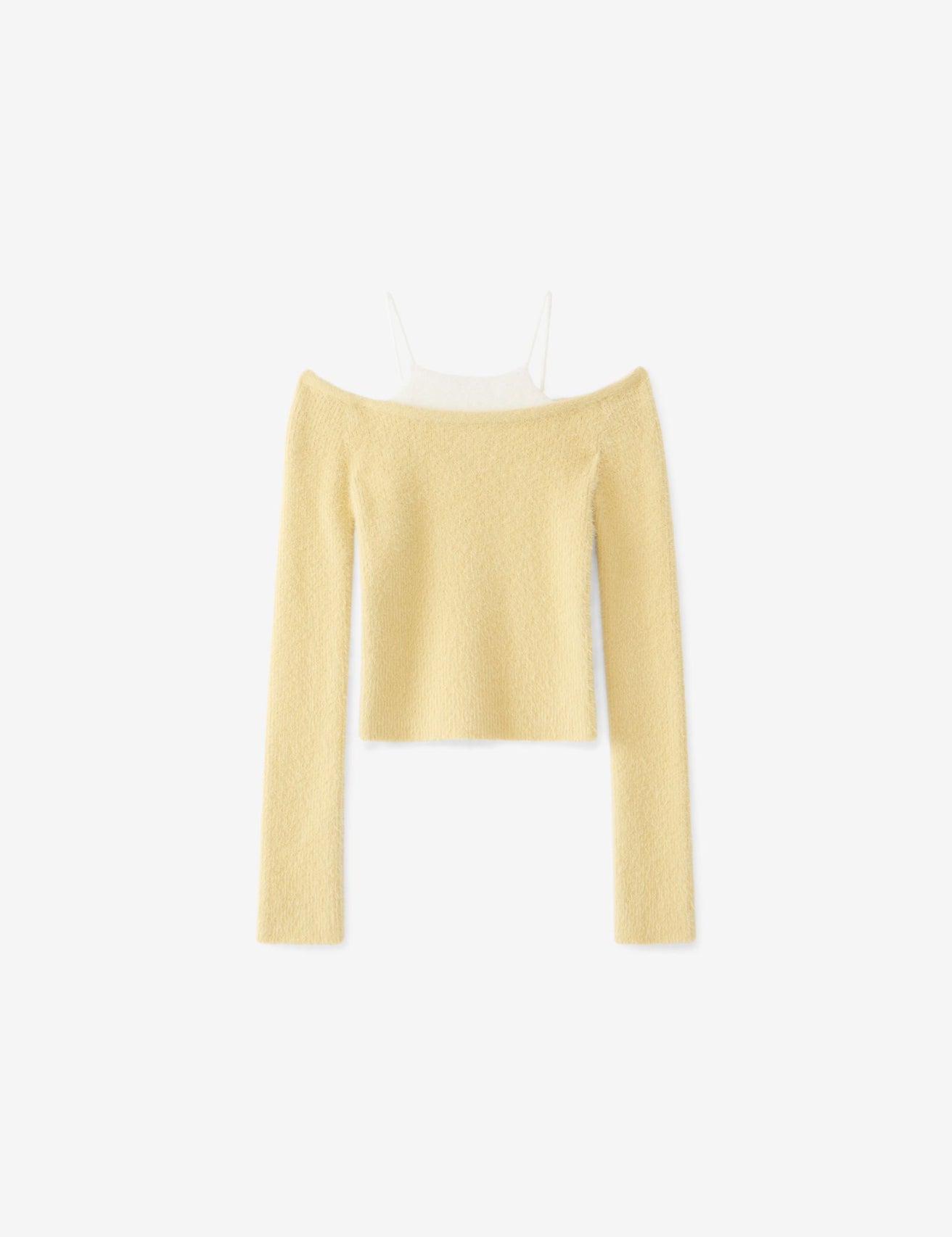 Pull  beige moyen doux - Image 4