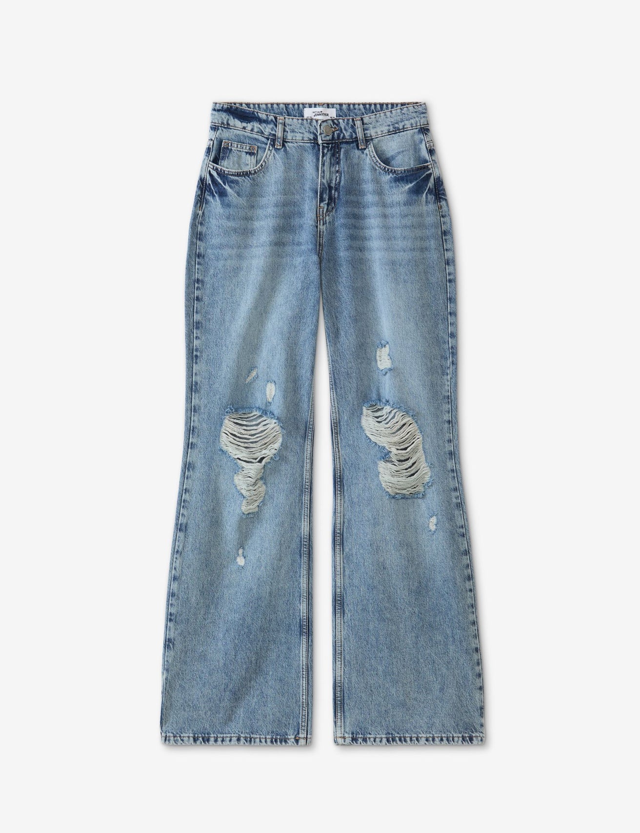 Jean Wide Leg taille basse, bleu jean - Image 5