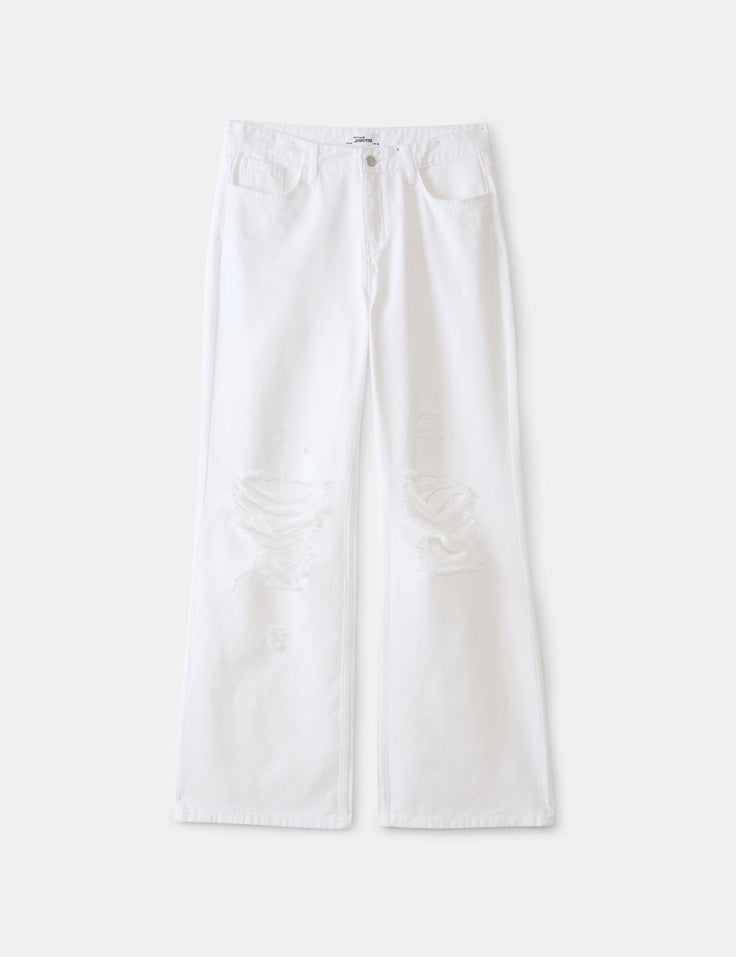 Jean wide leg blanc