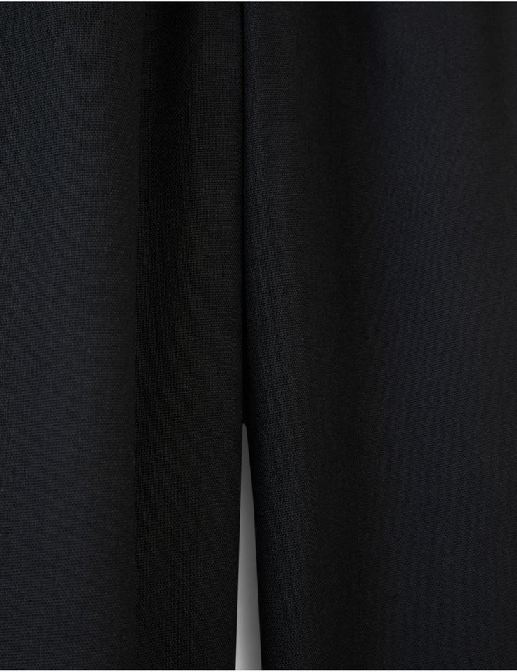 Pantalon fluide droit noir