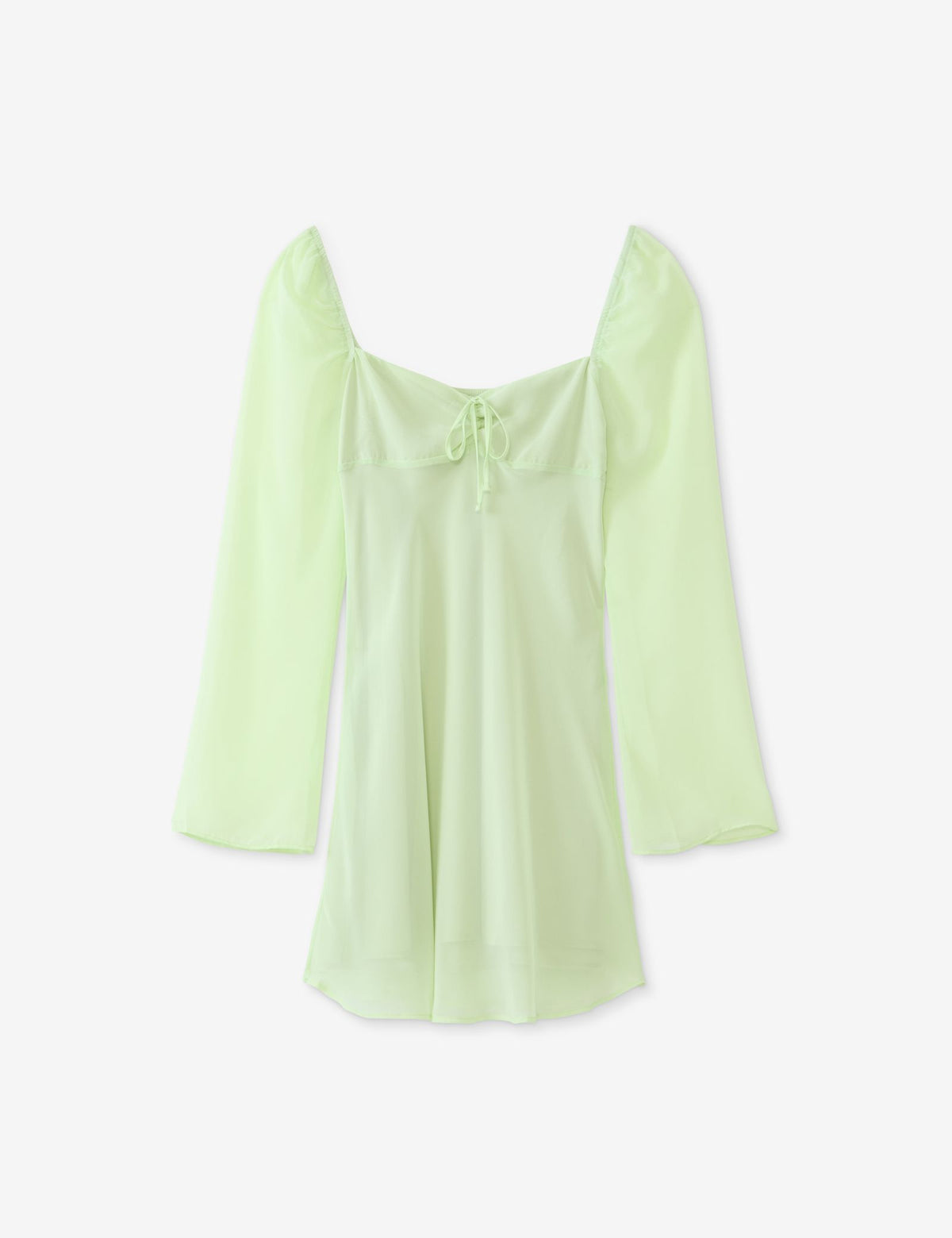 Robe courte légère vert moyen