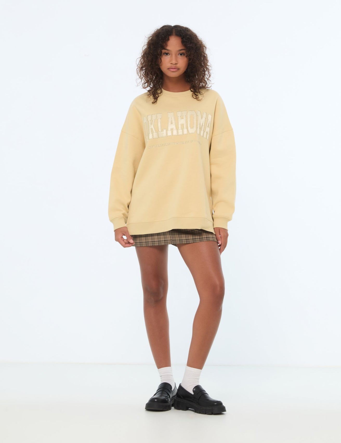 Sweat oversize Oklahoma beige moyen - Image 3