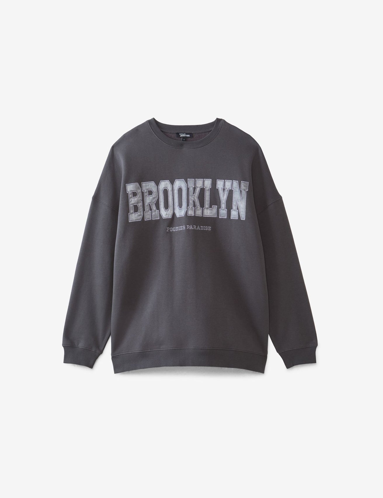 Sweat oversize Brooklyn gris foncé - Image 4