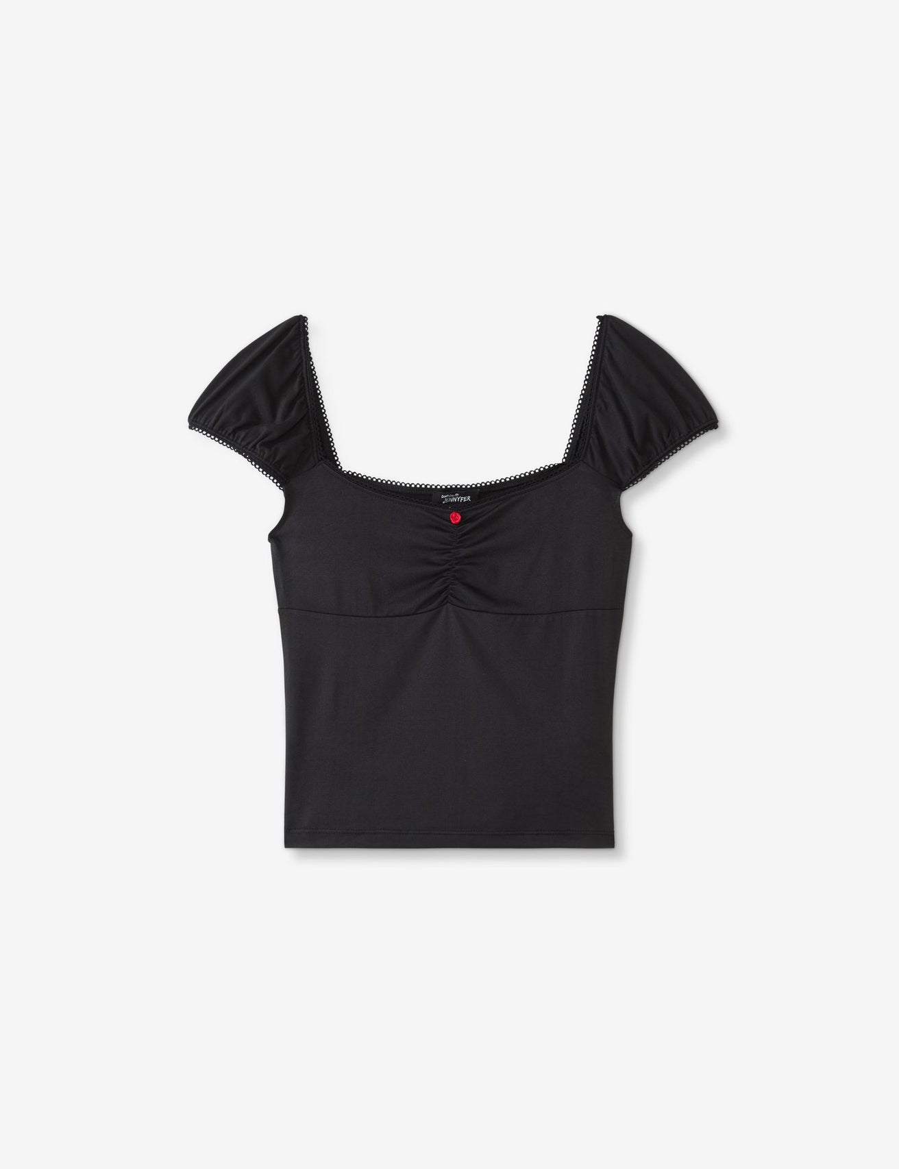 T-shirt col bardot noir - Image 4