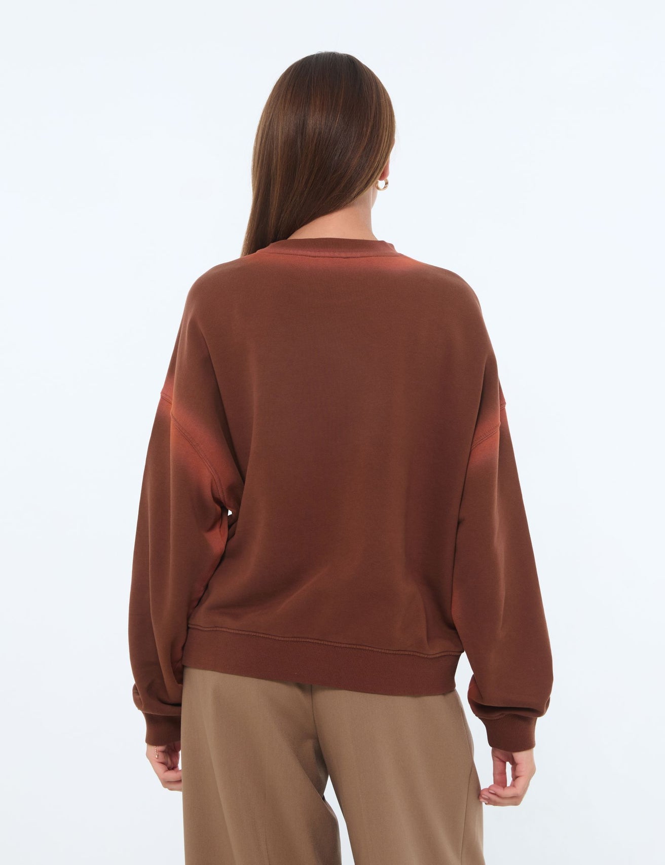 Sweat oversize marron - Image 2