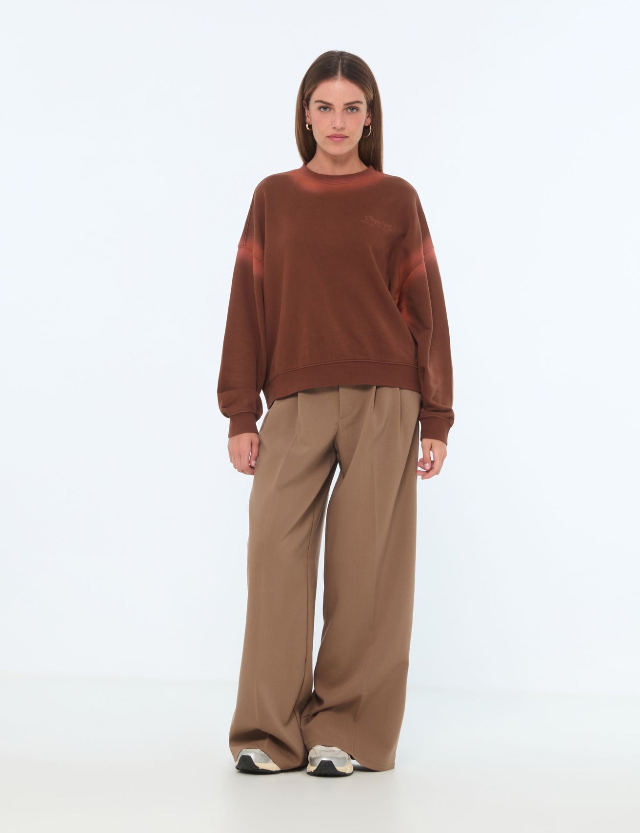 Sweat oversize marron - Image 3