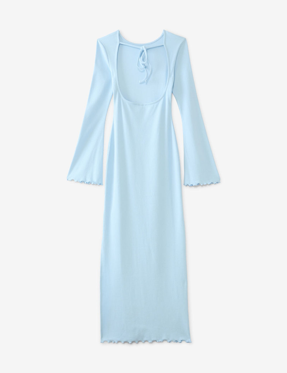 Robe longue bleue clair