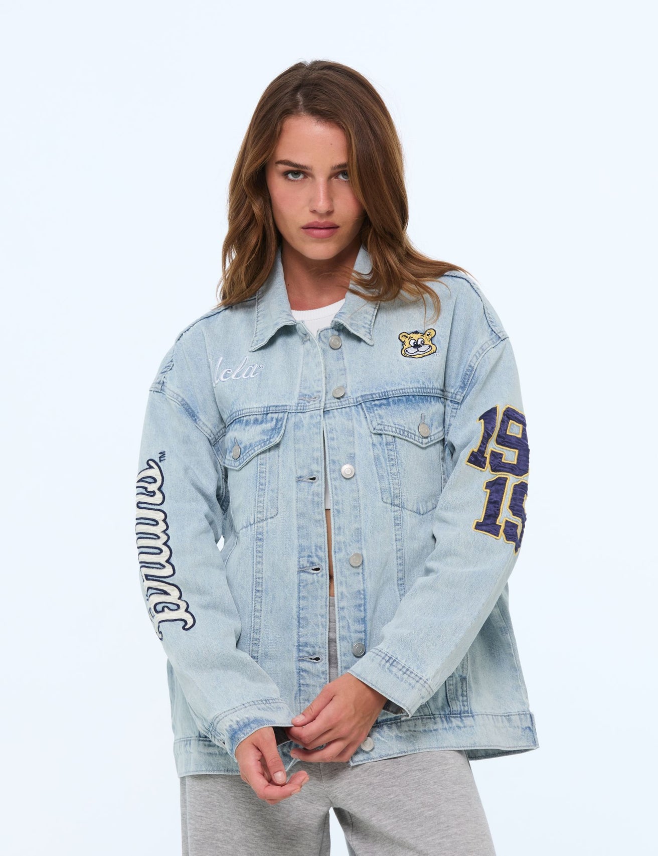 Veste en jean UCLA x Jennyfer bleue - Image 1