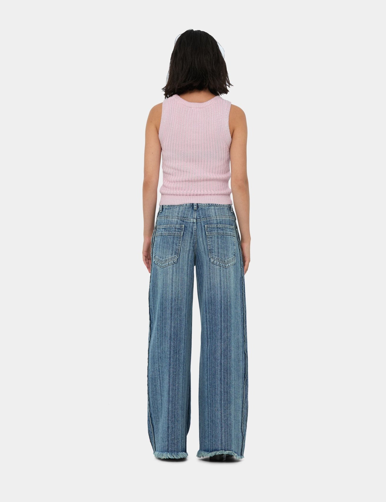 Jean Wide Leg taille basse bleu jean - Image 2