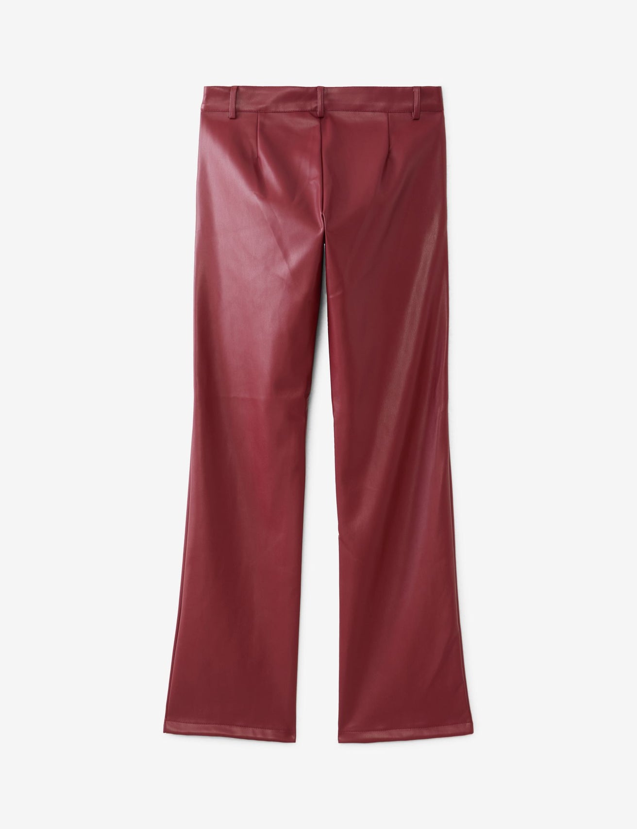 Pantalon en matière enduite rouge bordeaux - Image 5