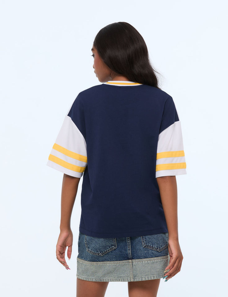 T-shirt de foot UCLA x Jennyfer bleu marine