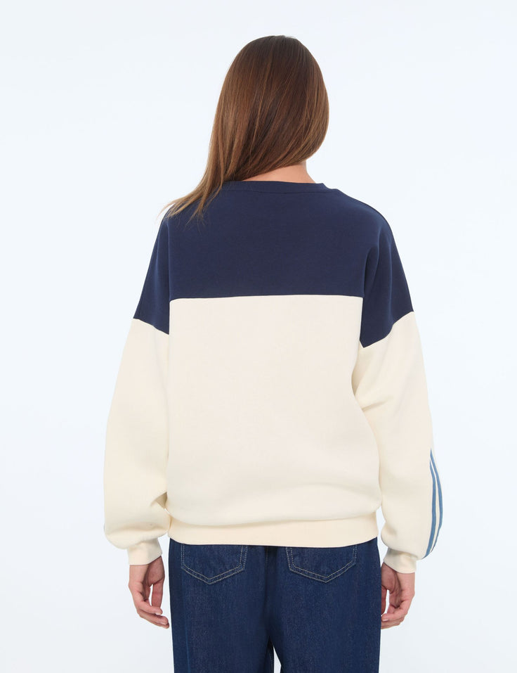 Sweat oversize UCLA x Jennyfer blanc cassé