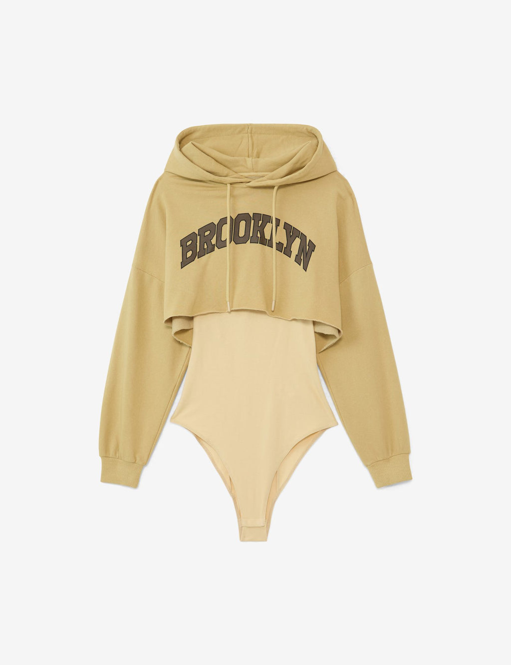 Body sweatshirt à capuche beige moyen