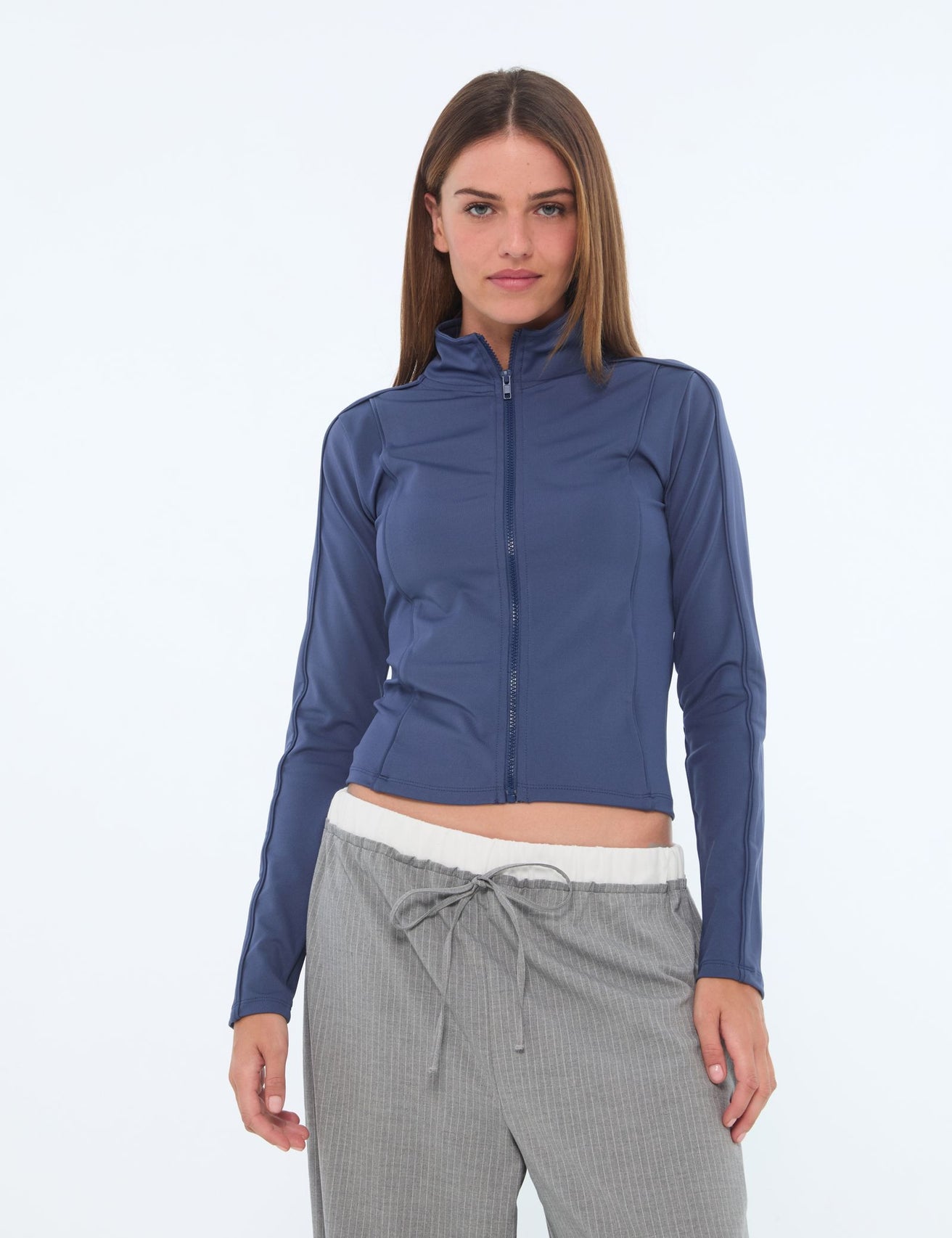 Gilet de sport bleu ardoise - Image 1