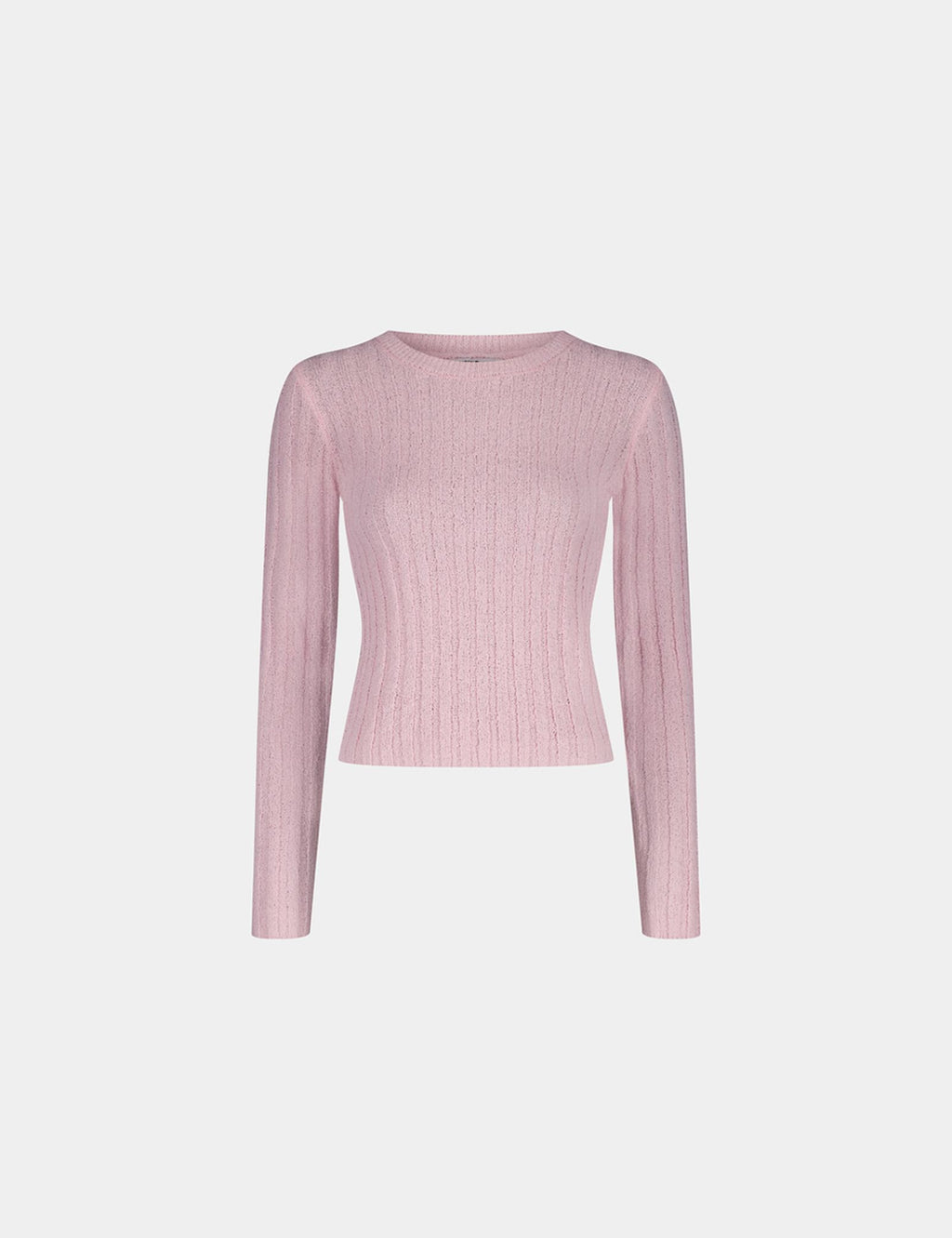 Pull en maille rose