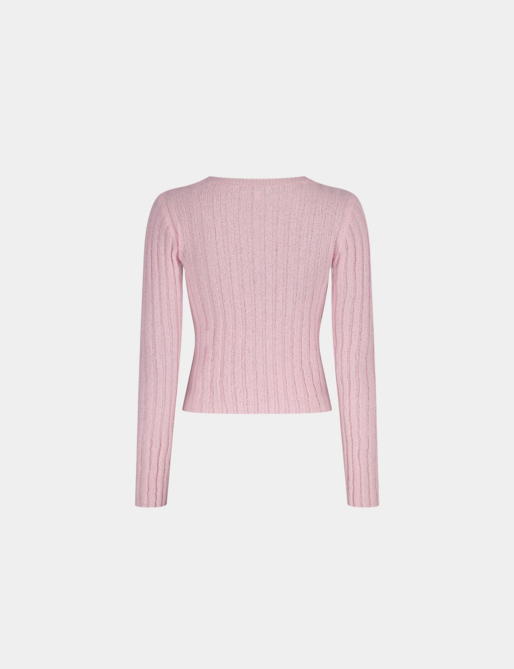 Pull en maille rose