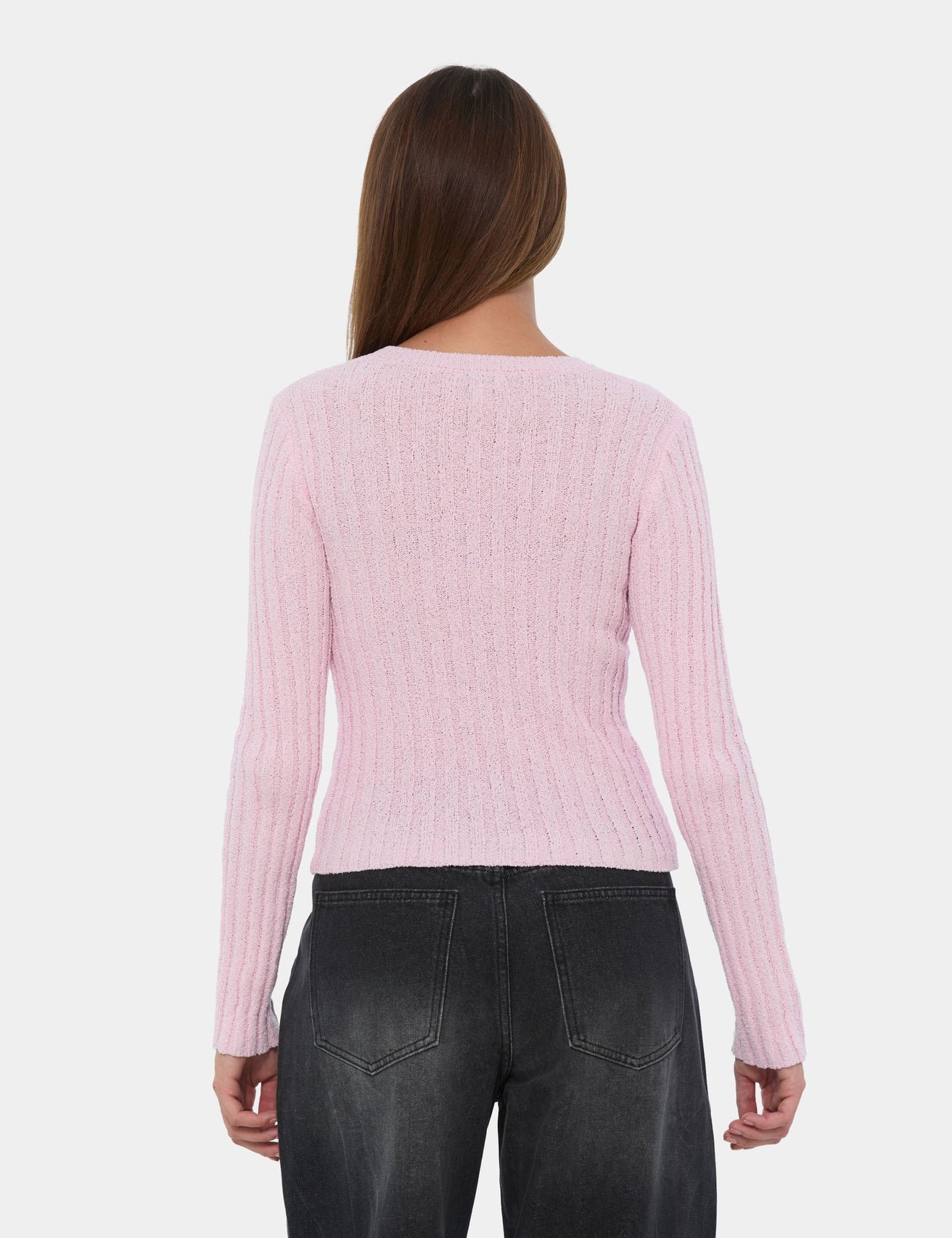 Pull en maille rose - Image 2