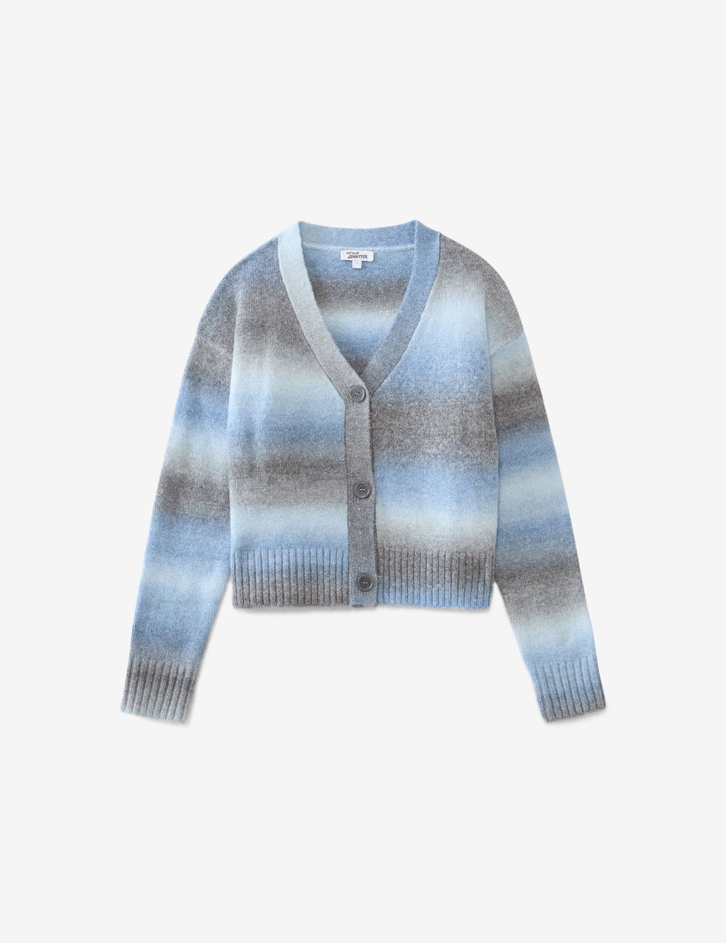 Cardigan bleu et gris