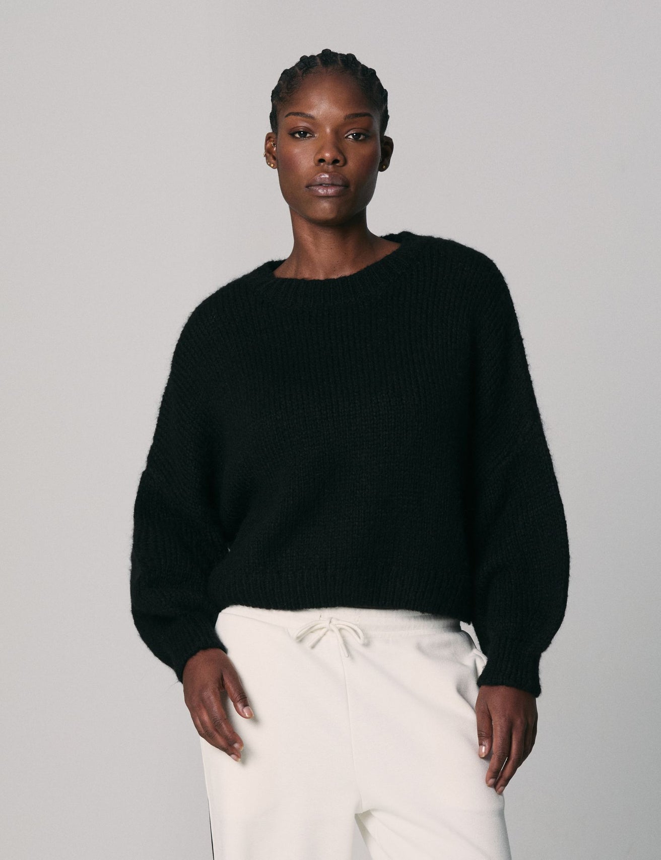 Pull oversize noir - Image 1