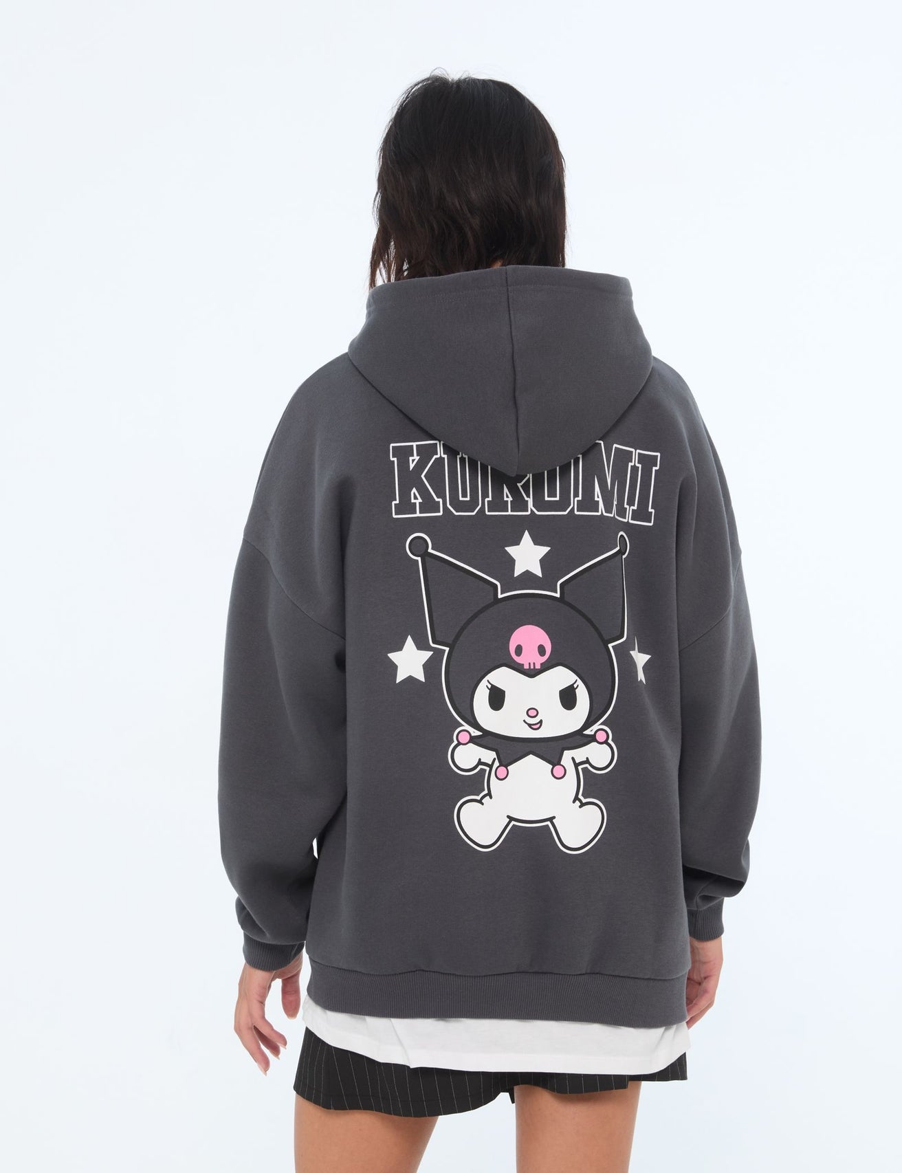 Sweat oversize Hello Kitty x Jennyfer gris foncé - Image 2