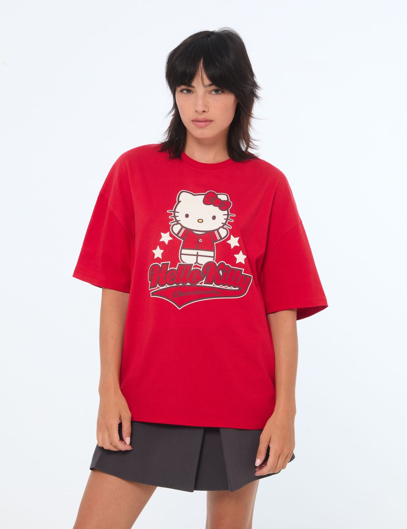 T-shirt oversize vif Hello Kitty x Jennyfer rouge - Image 1