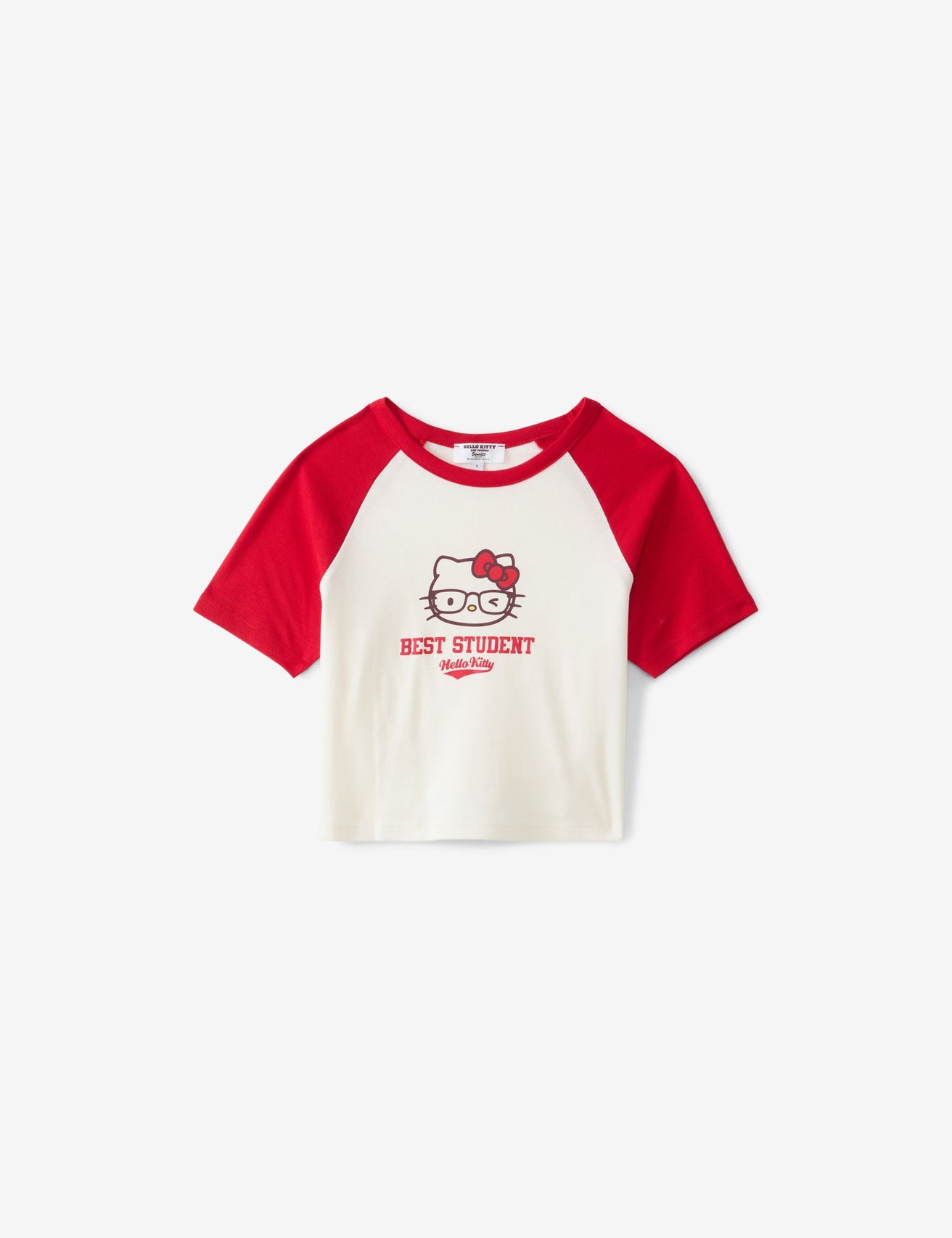 T-shirt court Hello Kitty x Jennyfer blanc cassé - Image 4