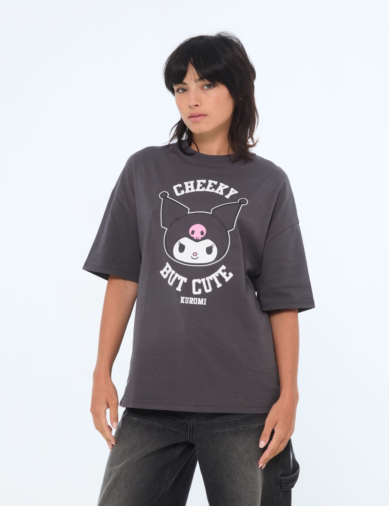 T-shirt Hello kitty x Jennyfer gris foncé - Image 1