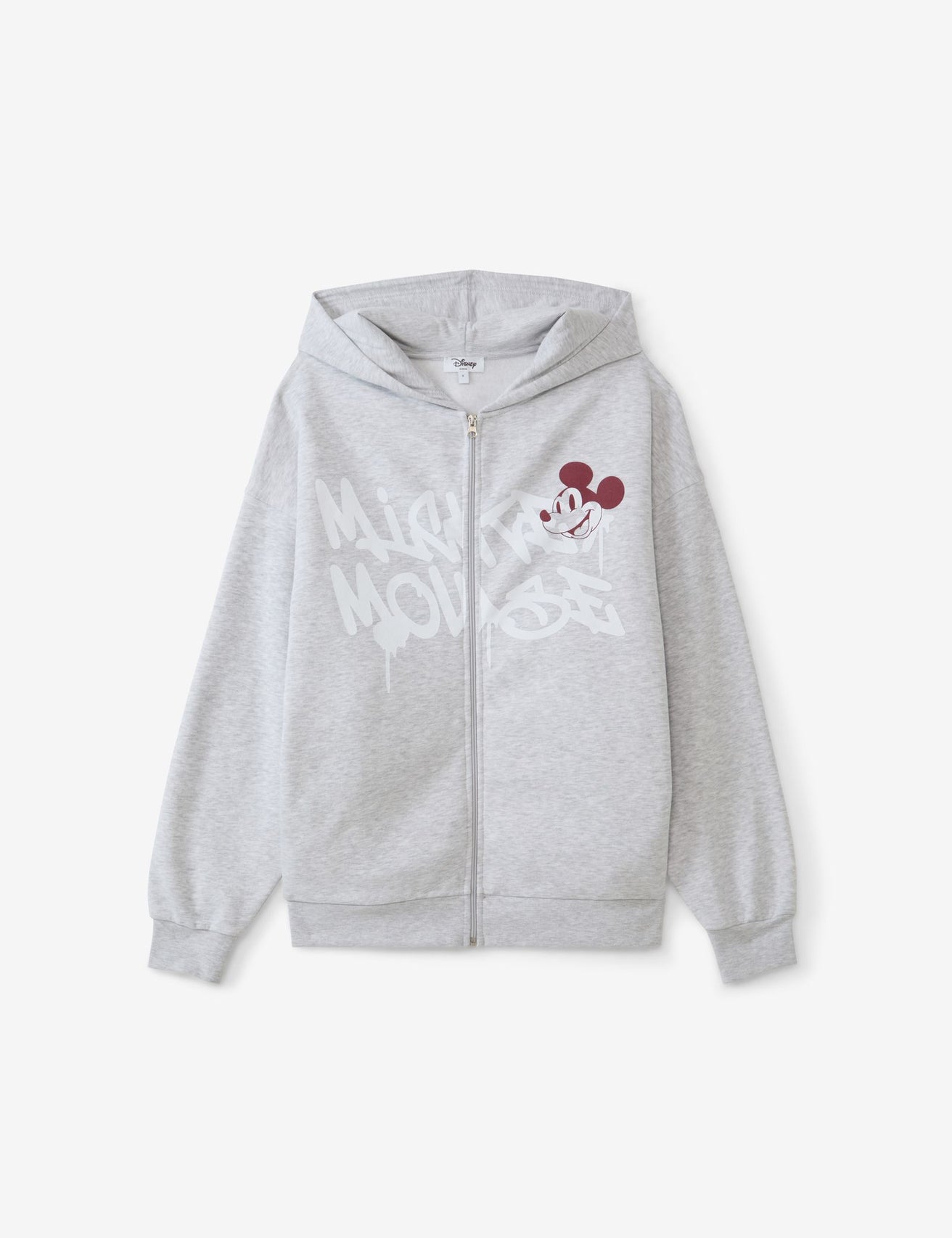 Sweat oversize Disney x Jennyfer gris clair - Image 4