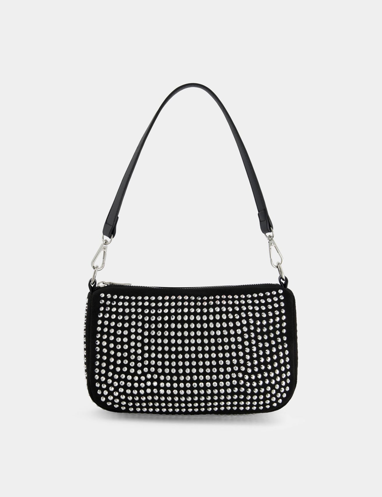 Sac à main à strass noir - Image 2