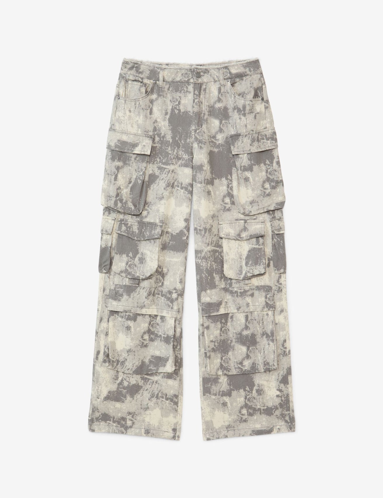 Pantalon camouflage droit gris moyen - Image 3