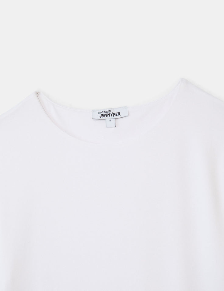 T-shirt satiné blanc