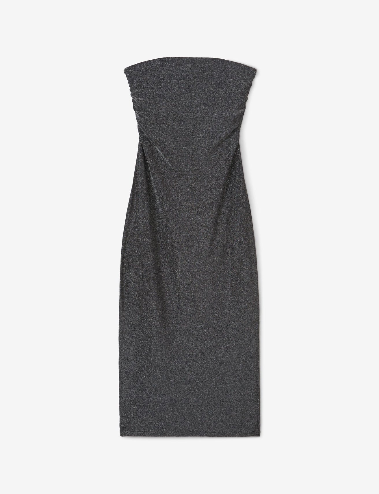 Robe longue noire bustier pailletée - Image 1