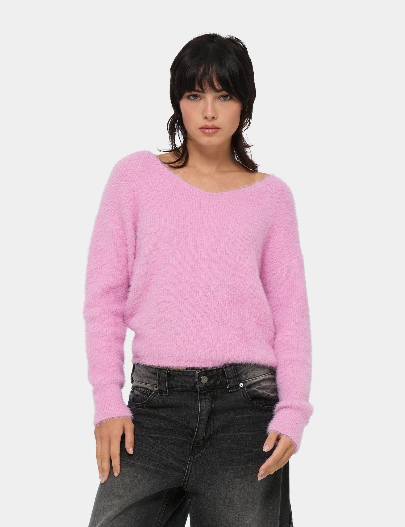 Pull oversize doux lavande - Image 1