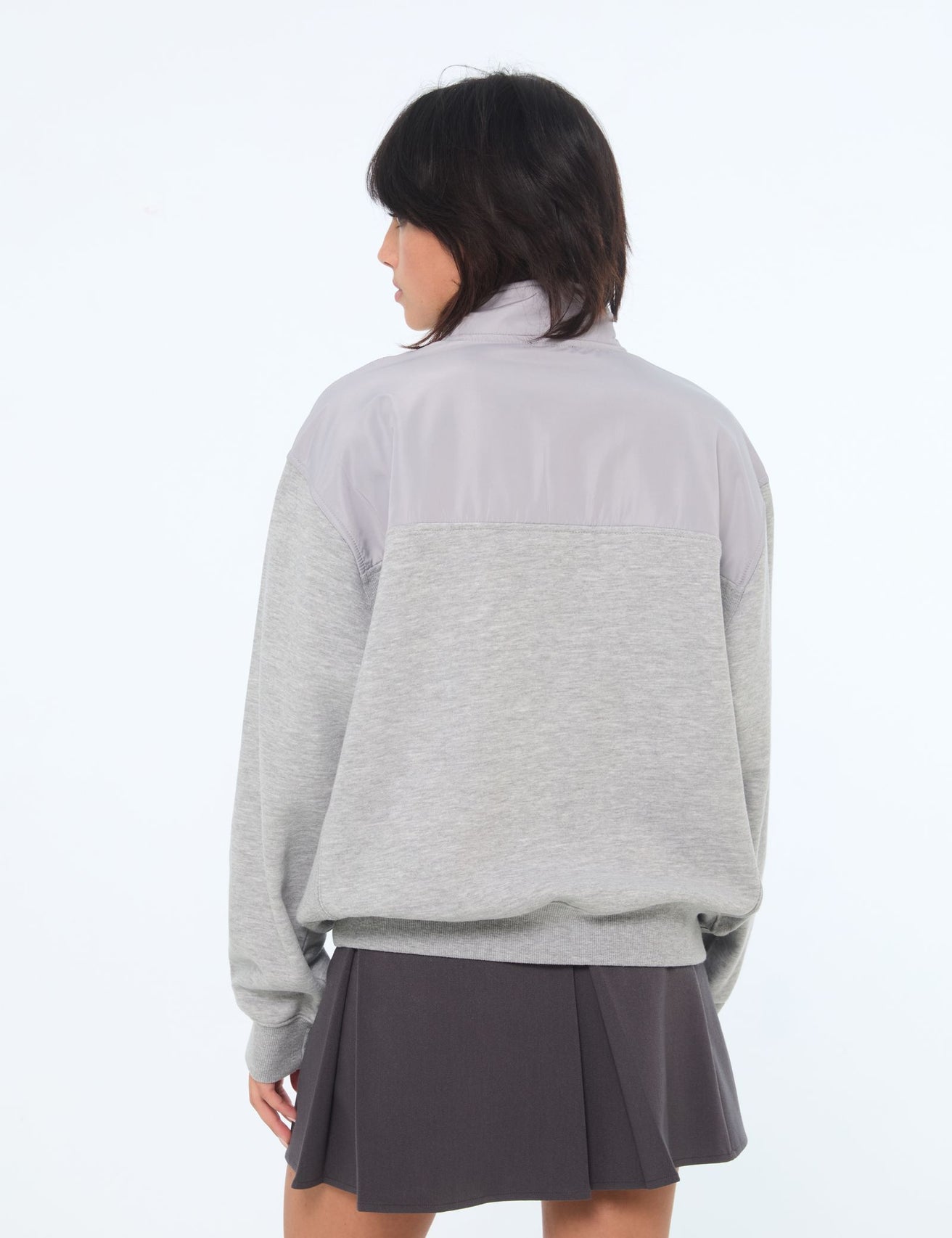 Sweat oversize gris chine - Image 2