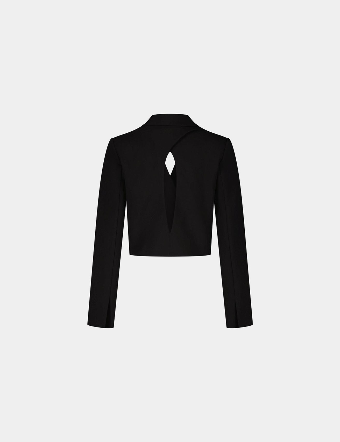 Veste blazer courte noire - Image 4